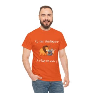 🦴 T-shirt « Si on revenait à l’âge de Kyou ? » – Nostalgie préhistorique et humour garanti !
