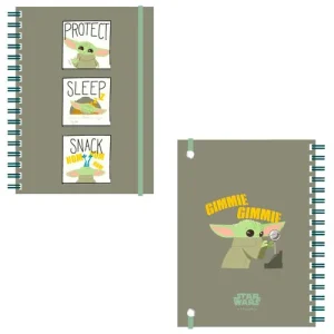 Cahier A5 Grogu 6 modelés au choix The Mandalorian