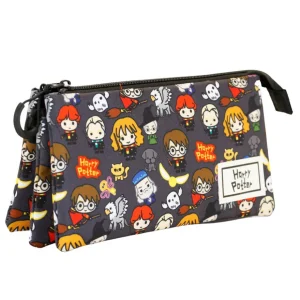Trousse à crayons triple compartiment Harry Potter