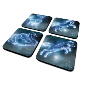 Set de 4 sous-verres Patronus Harry Potter
